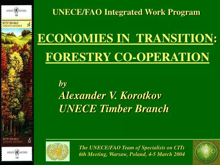 economies in transition forestry co operation