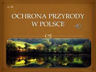 ochrona przyrody w polsce