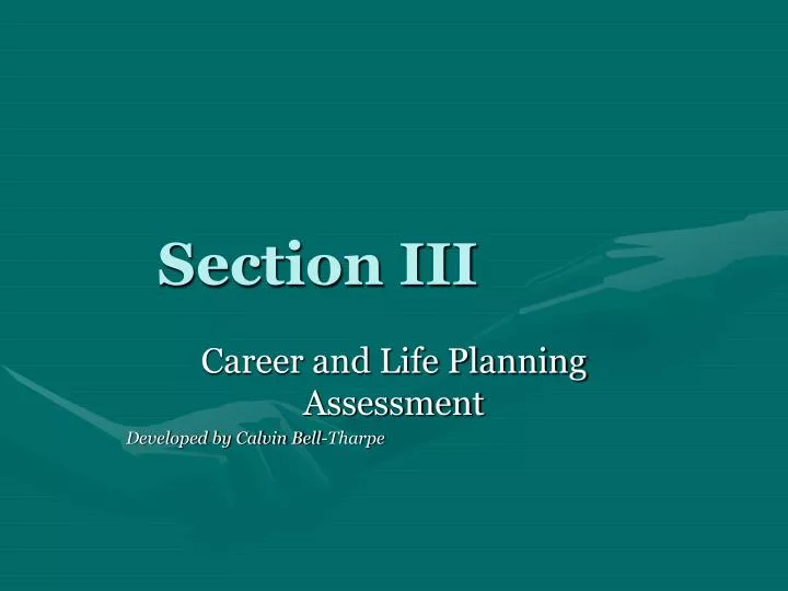 section iii