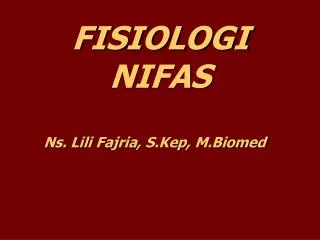 fisiologi nifas