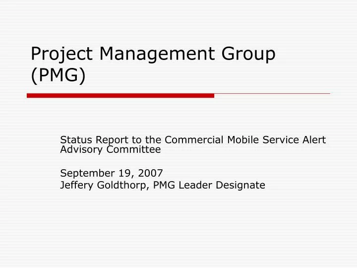 project management group pmg