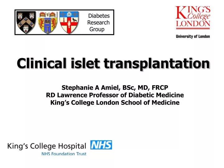 clinical islet transplantation