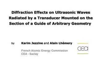 Diffraction Effects on Ultrasonic Waves