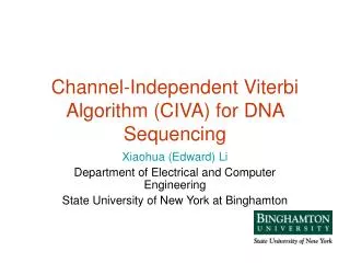 Channel-Independent Viterbi Algorithm (CIVA) for DNA Sequencing