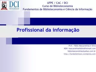 profissional da informa o