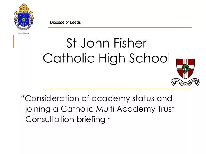 st john fisher catholic high school