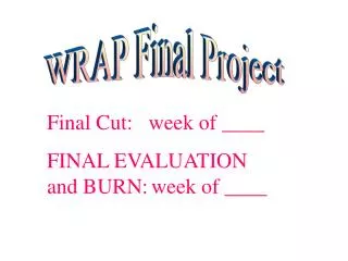 WRAP Final Project