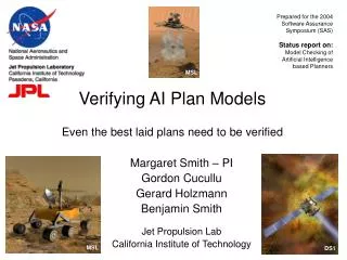 Verifying AI Plan Models Even the best laid plans need to be verified