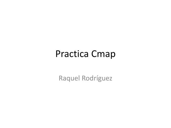 practica cmap