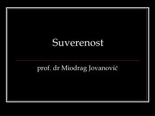 suverenost