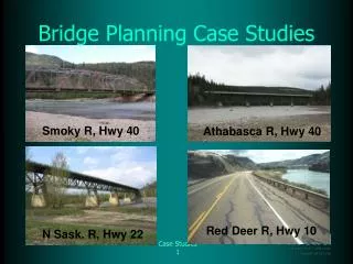 Bridge Planning Case Studies