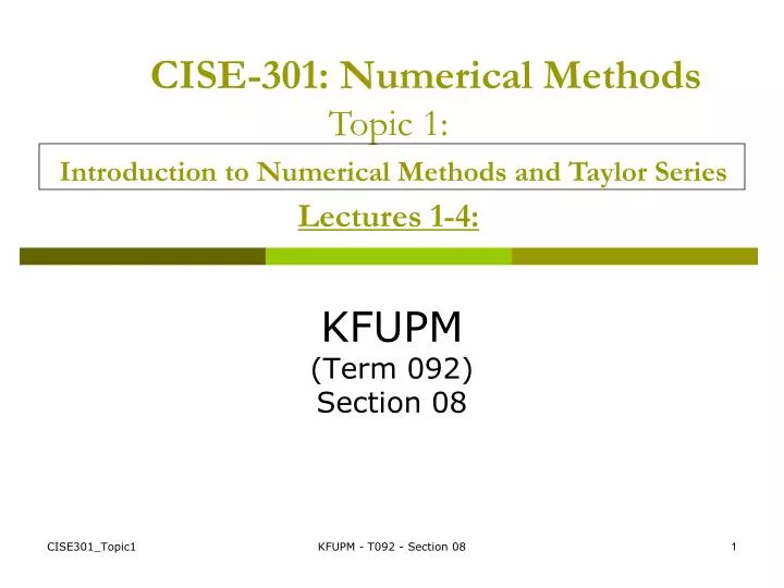 kfupm term 092 section 08