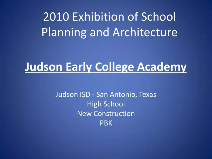 judson early college academy