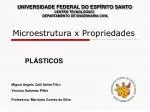 Microestrutura x Propriedades - slide 1