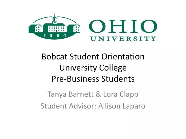 bobcat student orientation university college pre business students