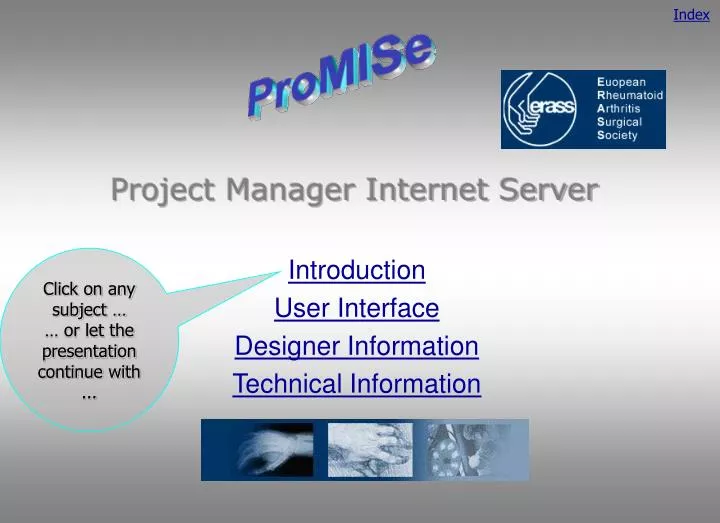 project manager internet server