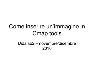 come inserire un immagine in cmap tools