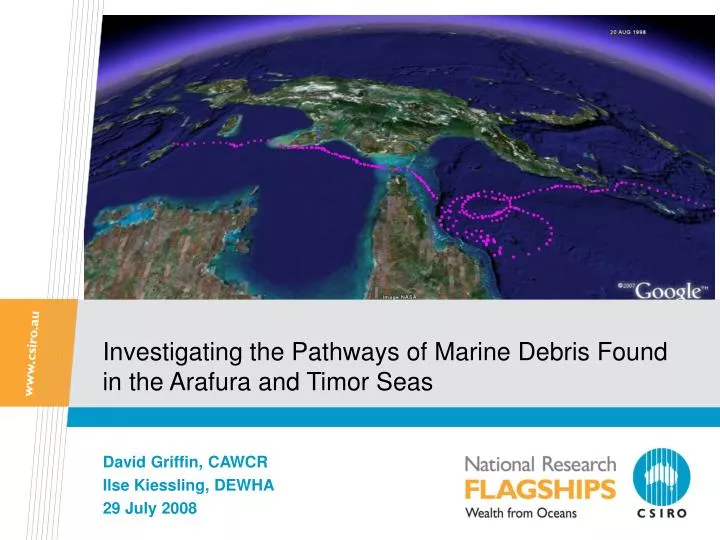 investigating the pathways of marine debris found in the arafura and timor seas