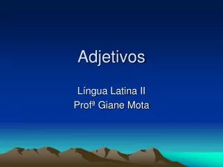 adjetivos