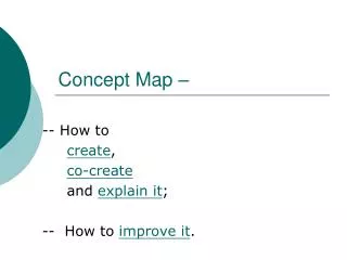 Concept Map –