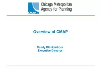 Overview of CMAP