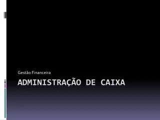 gest o financeira