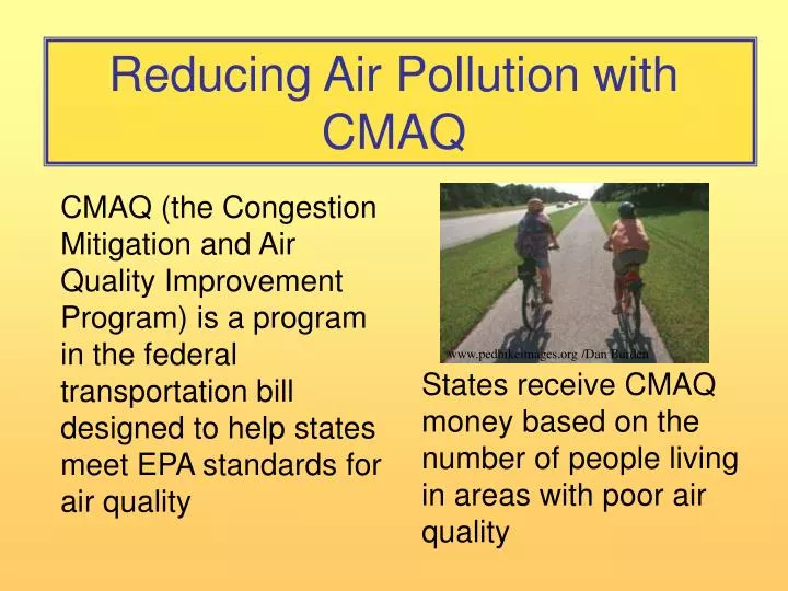 reducing air pollution with cmaq