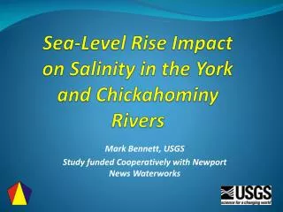Sea-Level Rise Impact on Salinity in the York and Chickahominy Rivers