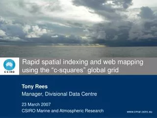 Rapid spatial indexing and web mapping using the “c-squares” global grid