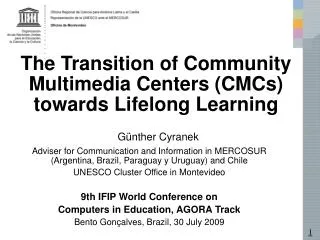 the transition of community multimedia centers cmcs towards lifelong learning
