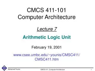 Lecture’s Overview