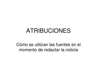 atribuciones