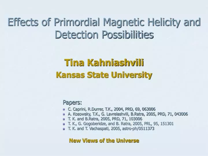effects of primordial magnetic helicity and detection possibilities