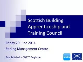 Scottish Building Apprenticeship and Training Council