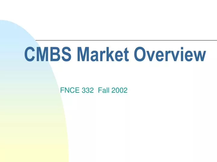 cmbs market overview