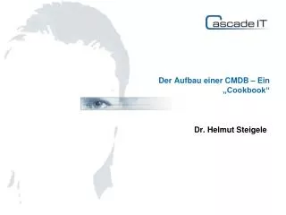 der aufbau einer cmdb ein cookbook