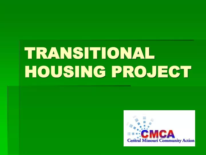 transitional housing project
