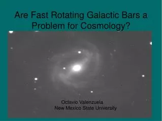 Are Fast Rotating Galactic Bars a Problem for Cosmology?