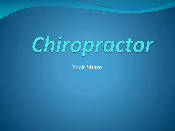 chiropractor