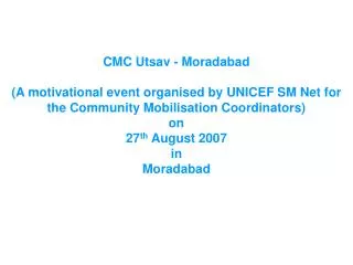 CMC Utsav - Moradabad