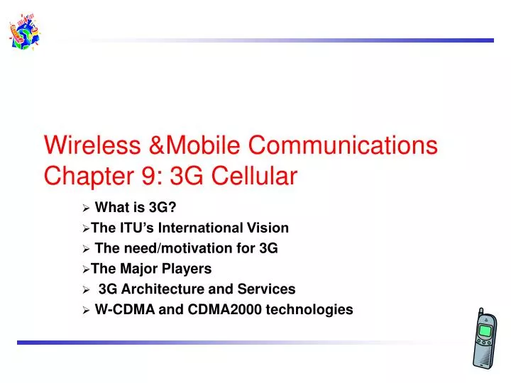 wireless mobile communications chapter 9 3g cellular