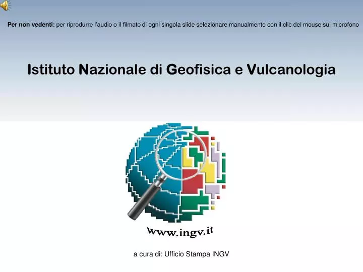 i stituto n azionale di g eofisica e v ulcanologia