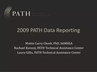 2009 PATH Data Reporting