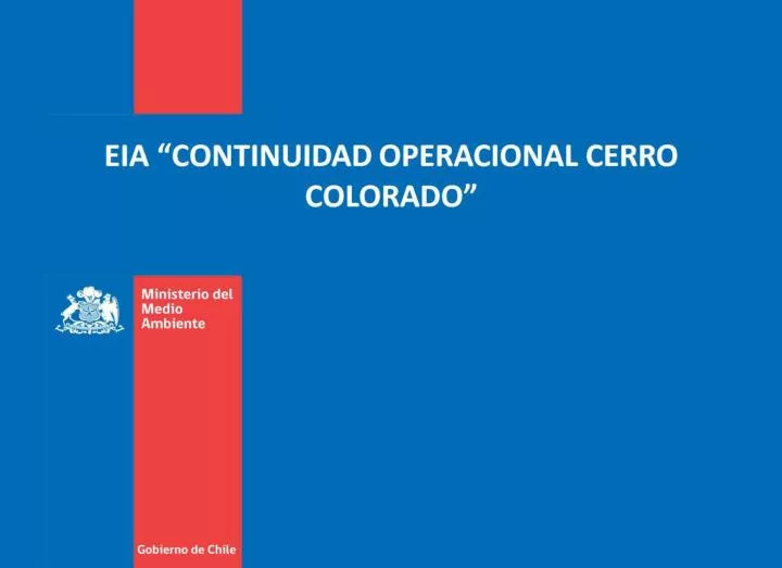 eia continuidad operacional cerro colorado