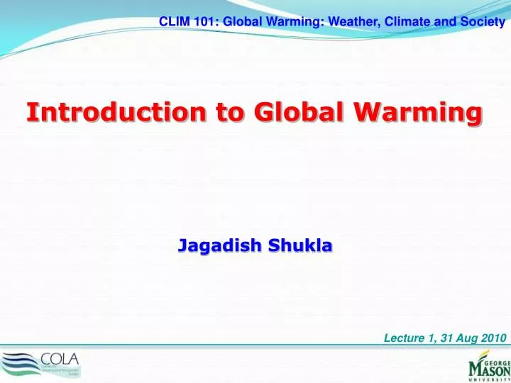 introduction to global warming