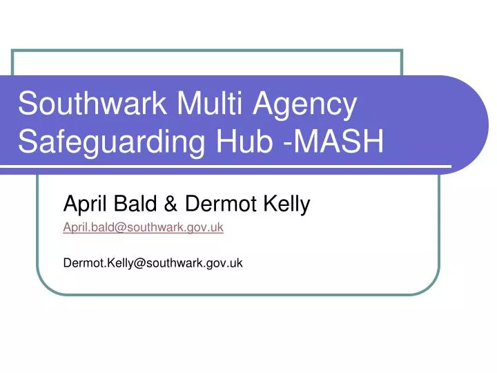 southwark multi agency safeguarding hub mash