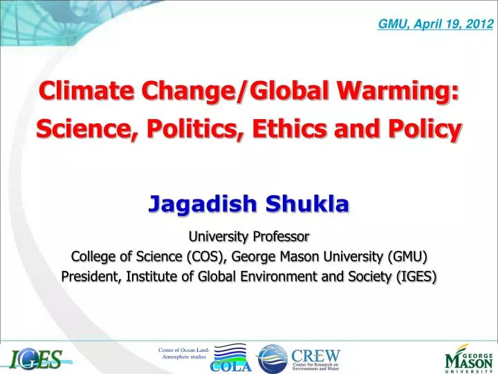 climate change global warming science politics ethics and policy