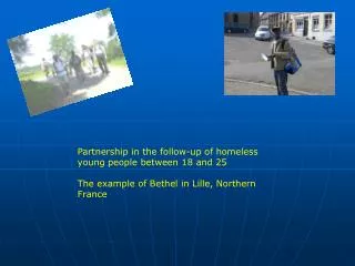Young people out on the street