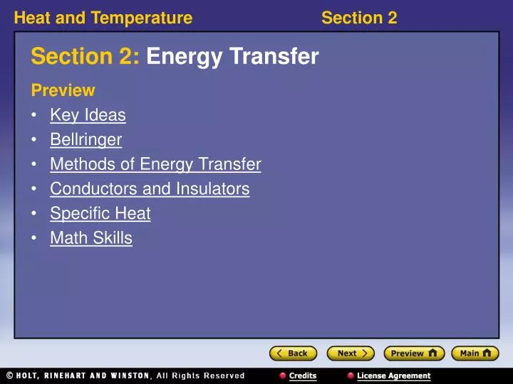 section 2 energy transfer