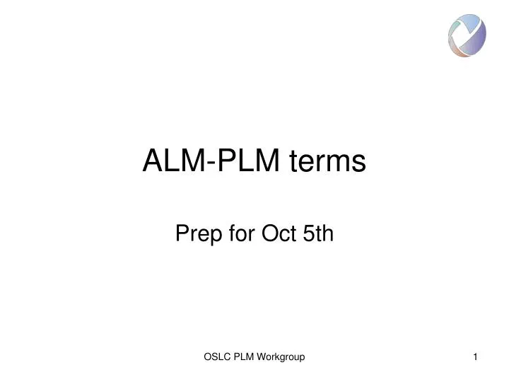 alm plm terms